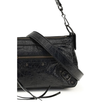 Sac à main Balenciaga en cuir d'agneau Ovis Aries Aries noir