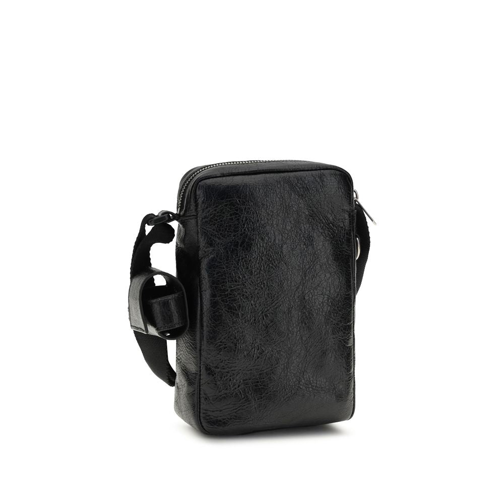 Sac bandoulière Balenciaga en agneau noir Ovis Aries Aries
