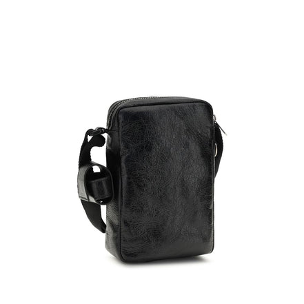 Sac bandoulière Balenciaga en agneau noir Ovis Aries Aries