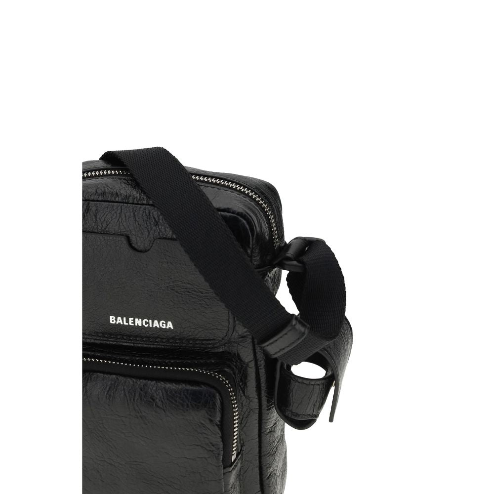 Sac bandoulière Balenciaga en agneau noir Ovis Aries Aries