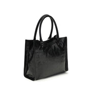 Sac à main Balenciaga en cuir d'agneau Ovis Aries Aries noir