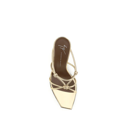 Giuseppe Zanotti Gold Stiletto Heel Sandals