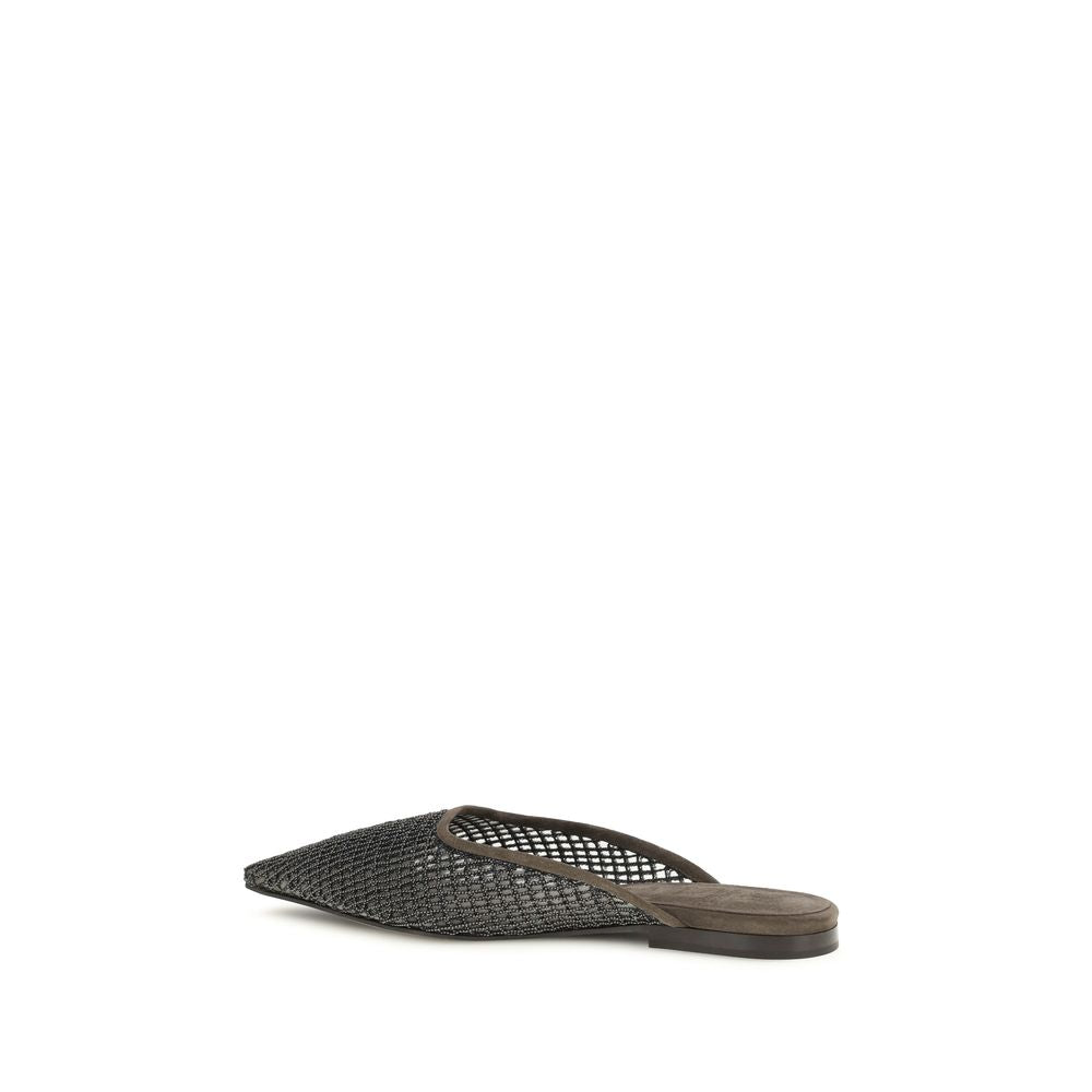 Brunello Cucinelli Brown Ballet Flats