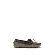 Mocassini slip-on Brunello Cucinelli in pelle di vitello grigia Bos Taurus