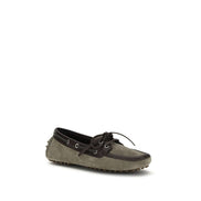 Mocassini slip-on Brunello Cucinelli in pelle di vitello grigia Bos Taurus