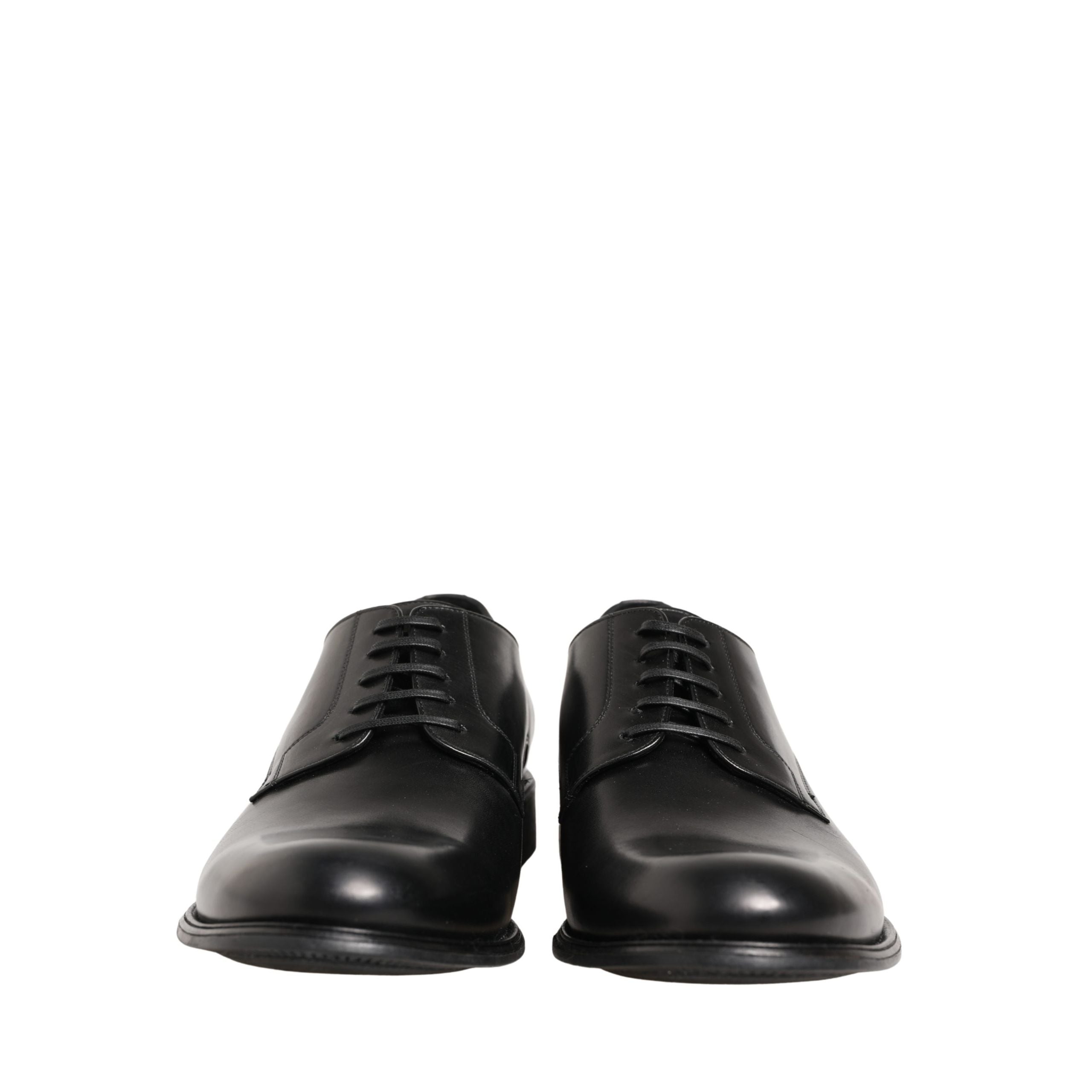 Scarpe eleganti stringate Derby Dolce & Gabbana da uomo in pelle di vitello nera