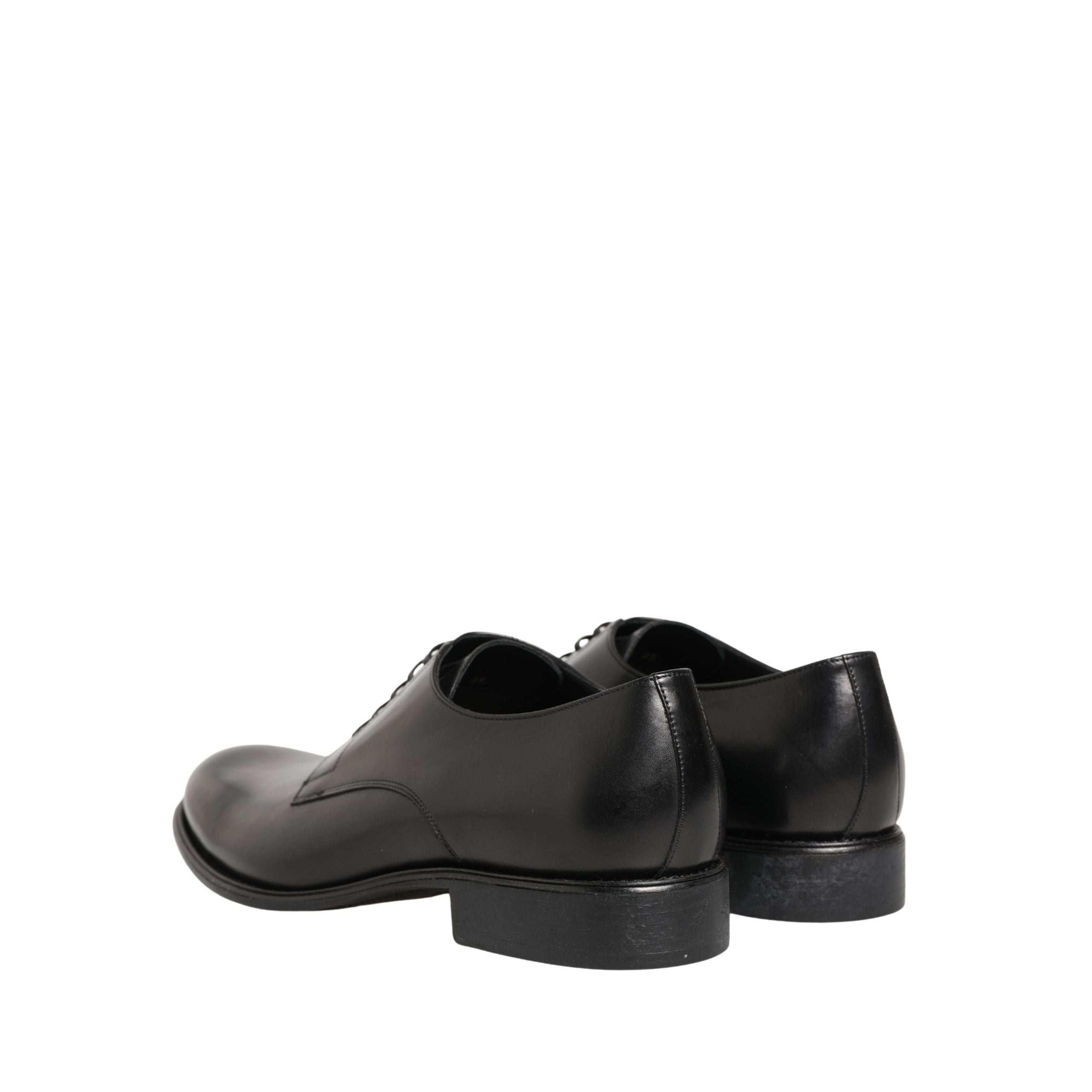 Scarpe eleganti stringate Derby Dolce & Gabbana da uomo in pelle di vitello nera