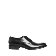 Scarpe eleganti stringate Derby Dolce & Gabbana da uomo in pelle di vitello nera