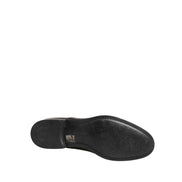 Scarpe eleganti stringate Derby Dolce & Gabbana da uomo in pelle di vitello nera