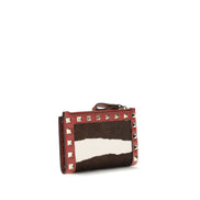 Portefeuille en cuir de veau multicolore Bos Taurus Valentino Garavani
