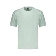 T-shirt Hugo Boss Verde en coton pour homme