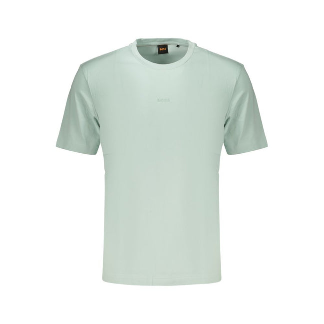T-shirt Hugo Boss Verde en coton pour homme