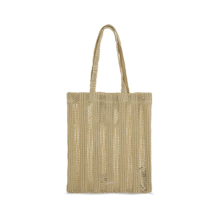 PINKO Beige Easy Tote Raffia Bag