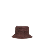 Vivienne Westwood Brown Raffia Bucket Hat