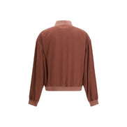 Versace Bordeaux Silk Bomber