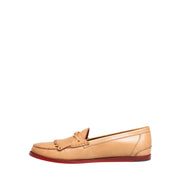 Dolce & Gabbana Beige Tassel Leather Men Slip On Loafers Shoes