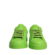 Scarpe da ginnastica basse Dolce & Gabbana Portofino in pelle verde