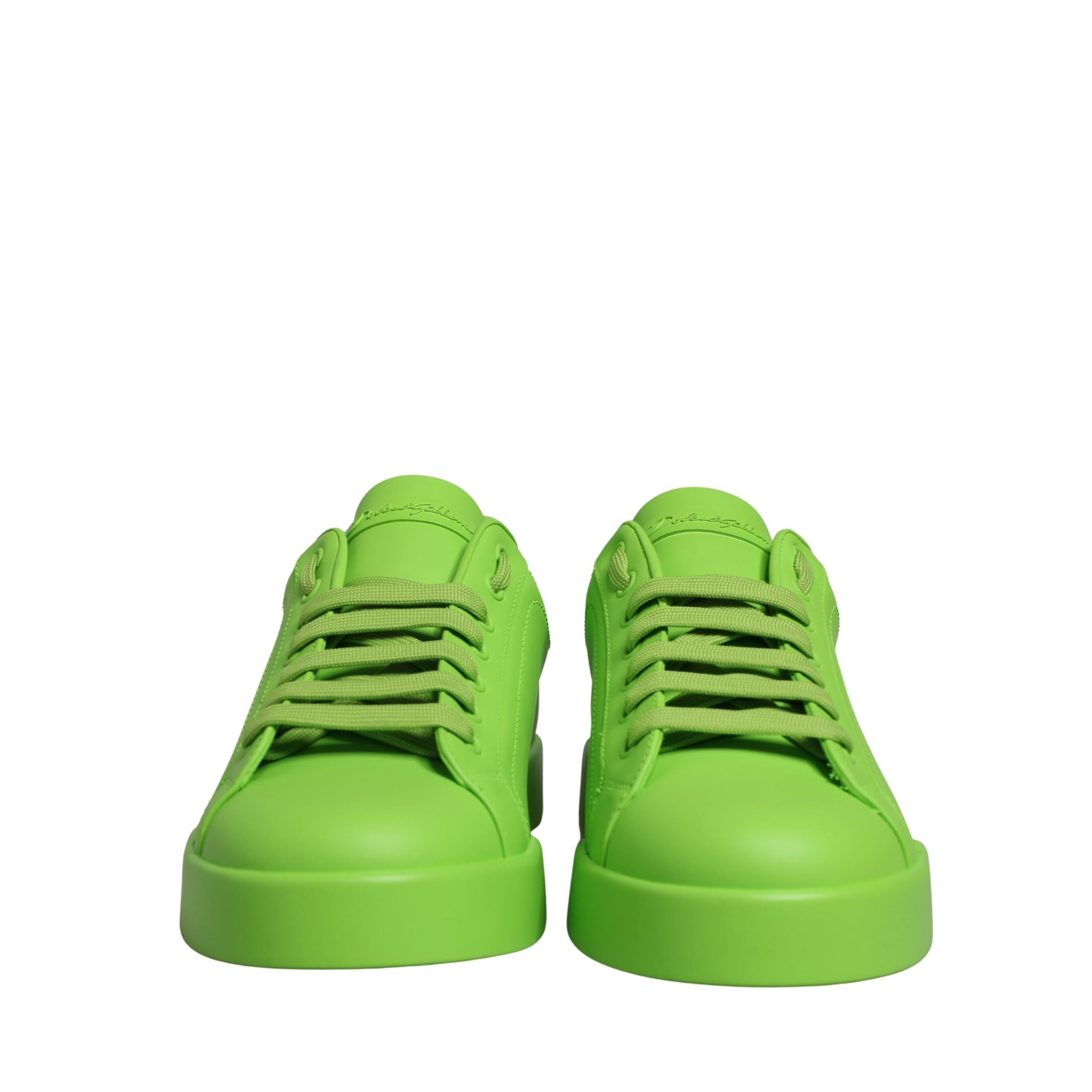 Scarpe da ginnastica basse Dolce & Gabbana Portofino in pelle verde