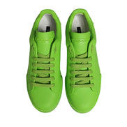 Scarpe da ginnastica basse Dolce & Gabbana Portofino in pelle verde