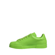 Scarpe da ginnastica basse Dolce & Gabbana Portofino in pelle verde