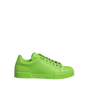 Scarpe da ginnastica basse Dolce & Gabbana Portofino in pelle verde