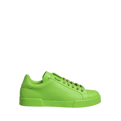 Scarpe da ginnastica basse Dolce & Gabbana Portofino in pelle verde