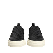 Dolce & Gabbana Scarpe da Ginnastica Basse Slip On Nere Trapuntate