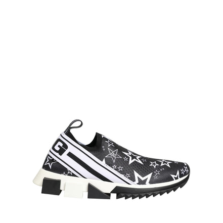 Dolce & Gabbana Sneakers Sorrento Nere con Logo Stelle