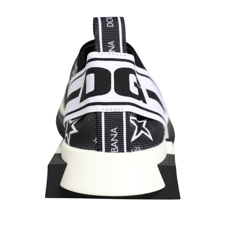 Dolce & Gabbana Sneakers Sorrento Nere con Logo Stelle