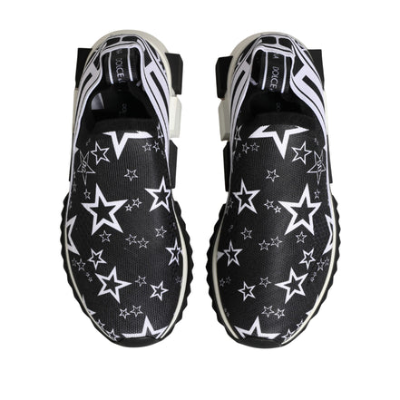 Dolce & Gabbana Sneakers Sorrento Nere con Logo Stelle