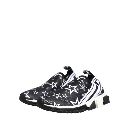Dolce & Gabbana Sneakers Sorrento Nere con Logo Stelle