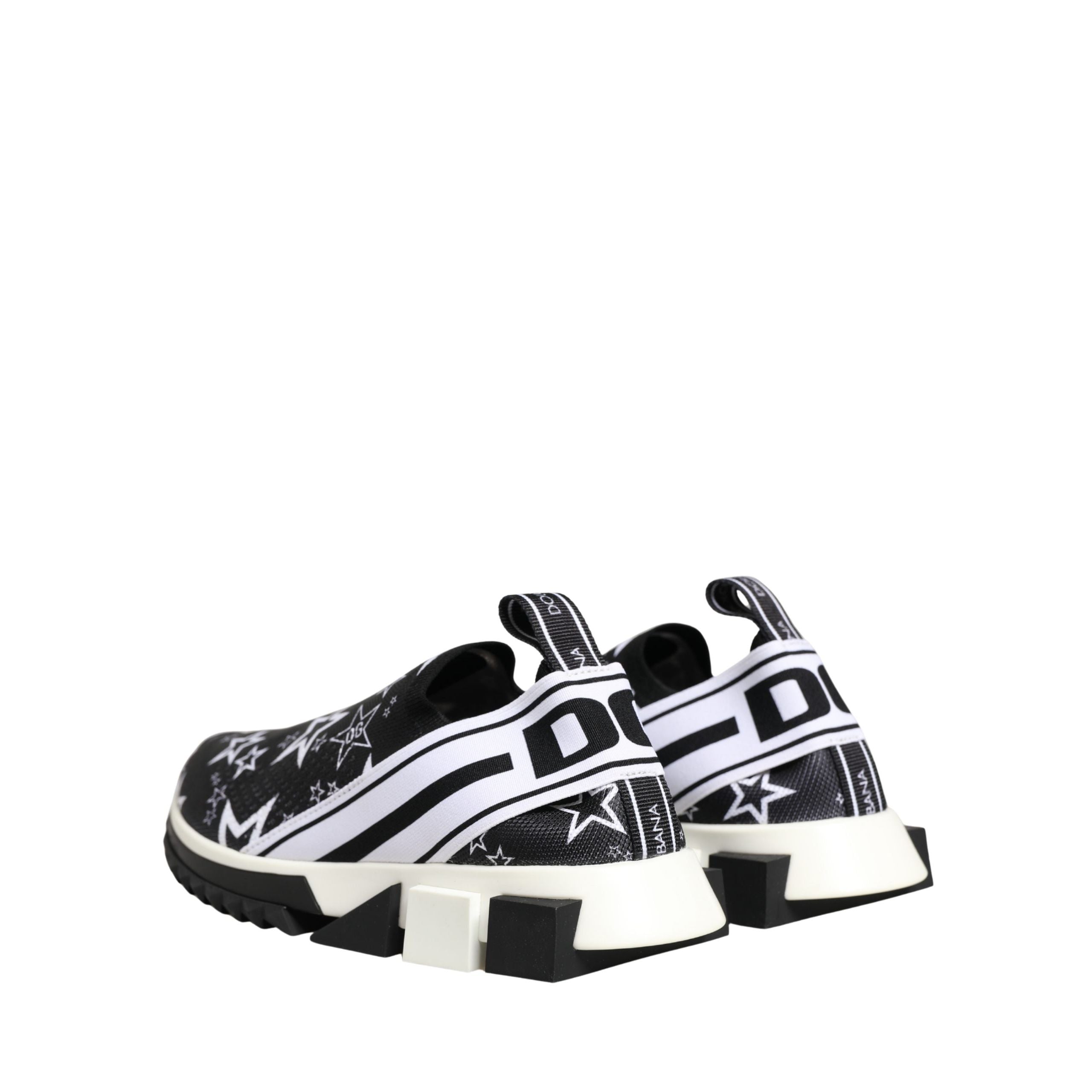 Dolce & Gabbana Sneakers Sorrento Nere con Logo Stelle