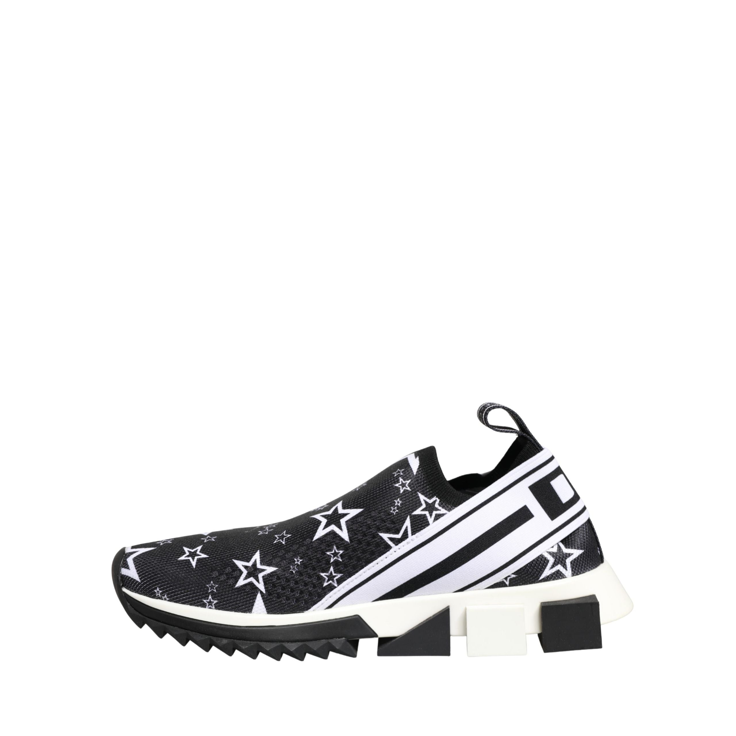Dolce & Gabbana Sneakers Sorrento Nere con Logo Stelle