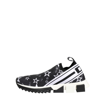 Dolce & Gabbana Sneakers Sorrento Nere con Logo Stelle