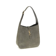 Sac bandoulière Saint Laurent en cuir de veau gris Bos Taurus