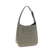 Sac bandoulière Saint Laurent en cuir de veau gris Bos Taurus