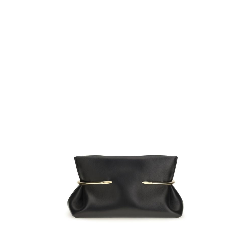 Givenchy Black Napa Leather Clutch Bag