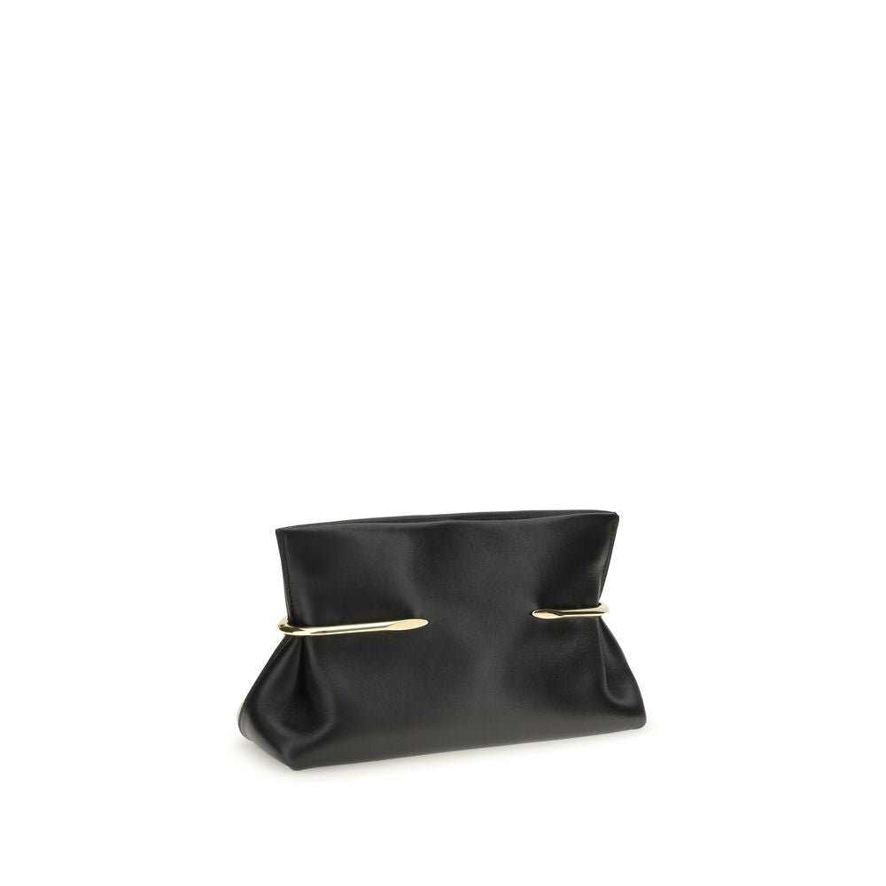 Givenchy Black Napa Leather Clutch Bag
