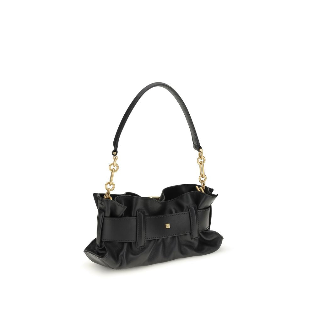 Balmain Black Calf Leather Shoulder Bag - Women