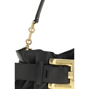 Balmain Black Calf Leather Shoulder Bag - Women