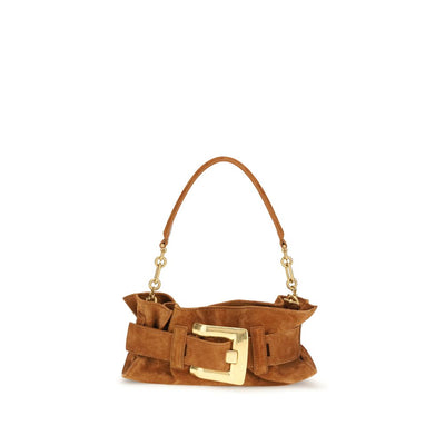 Balmain Beige Calf Leather Shoulder Bag