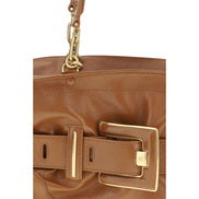 Sac à main Balmain en cuir de veau marron Bos Taurus