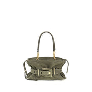 Sac à main Balmain en cuir de veau bicolore Bos Taurus