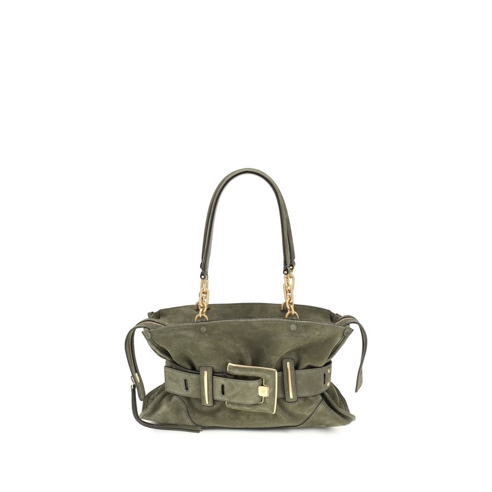Sac à main Balmain en cuir de veau bicolore Bos Taurus