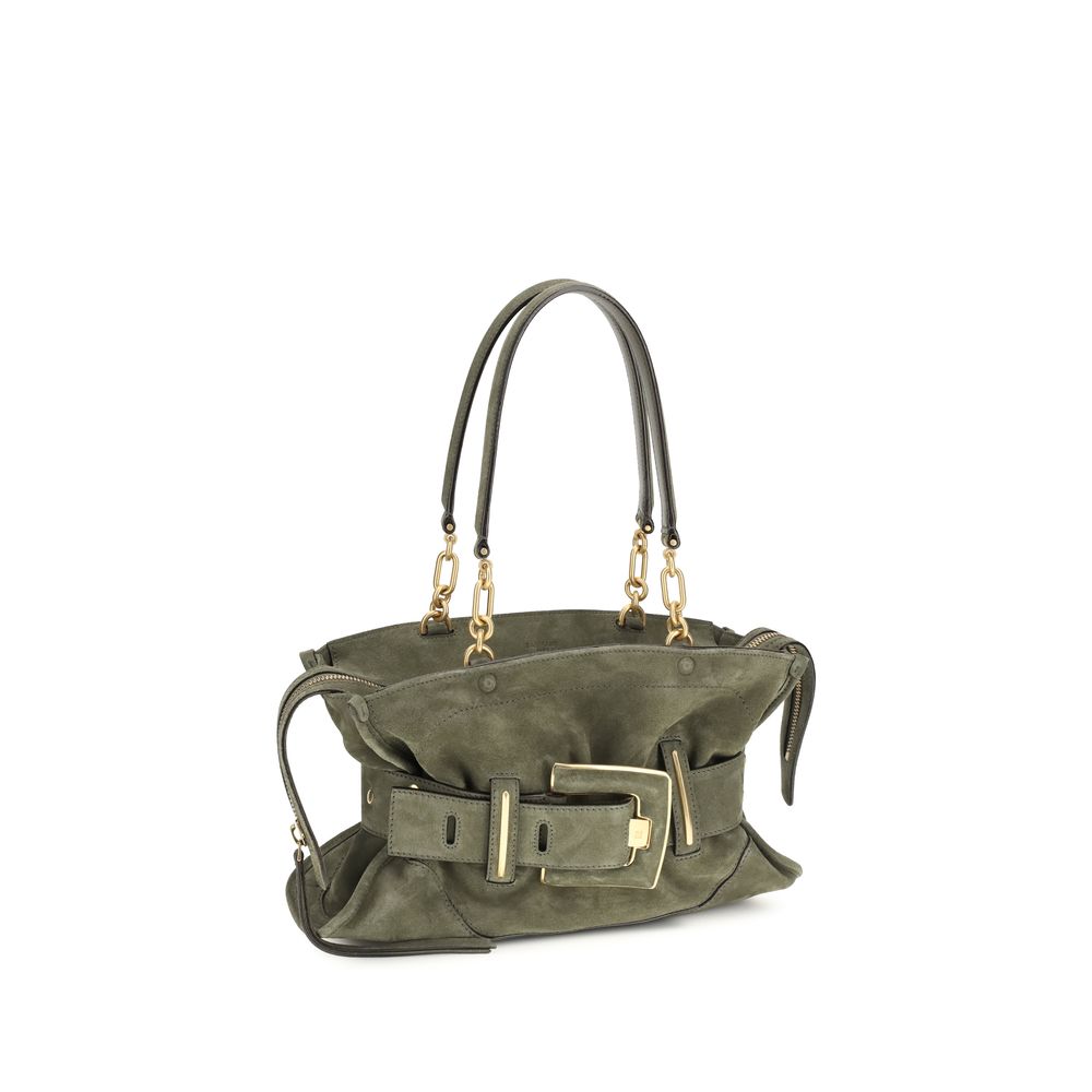 Sac à main Balmain en cuir de veau bicolore Bos Taurus