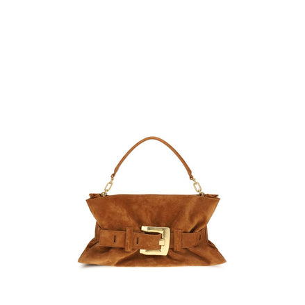 Balmain Brown Calf Leather Handbag