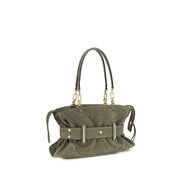 Sac à main Balmain en cuir de veau bicolore Bos Taurus