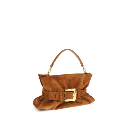 Balmain Brown Calf Leather Handbag