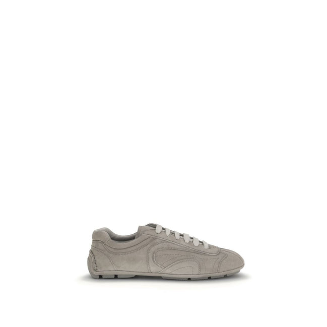 Prada Beige Lamb Athletic Sneakers