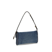 Sac à bandoulière Valentino Garavani en coton bleu